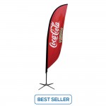 7ft Flag Banner Stand - Single or Double Sided Print Option